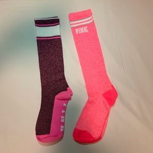 VS PINK HIGH KNEE SOCKS